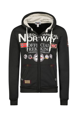 Sweat à capuche - Noir - Geographical Norway