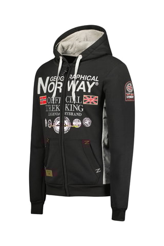 Sweat à capuche - Noir - Geographical Norway
