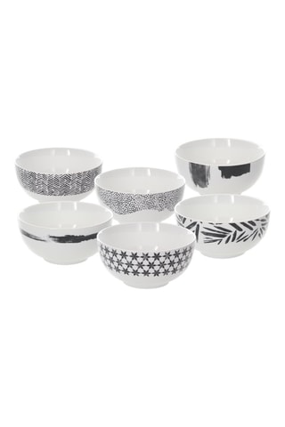 6 Beenderporseleinen Kommen Zenith - 14 x 7 cm