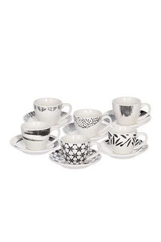 New Bone China Koffieservies Zenith - 6 Personen