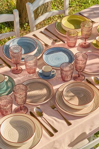 Aardewerk Koffieservies Louise - 6 Personen 