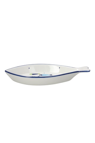 2 Aardewerk Visborden Aquatic - 30,5 cm