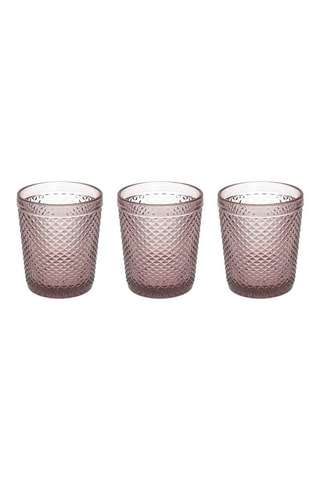 3 Waterglazen Diamante  30 cl