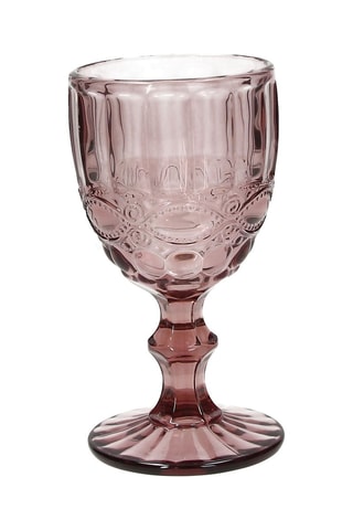 6 Glazen met Voet Madame Ciclamin 26 cl