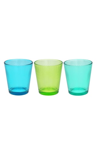 3 Glazen Golf Sum Colors   34 cl