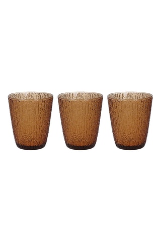 3 Waterglazen Ambra  28 cl