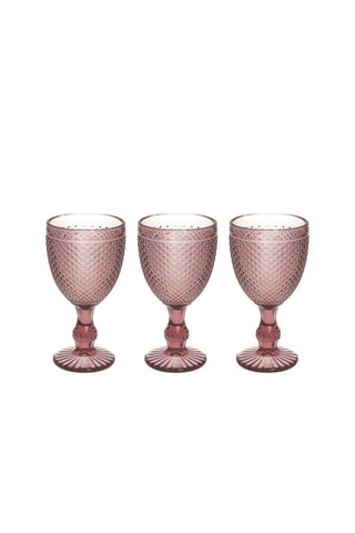 3 Voetglazen Diamante 
28 cl