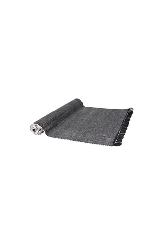Tafelloper Basic - 40 x 140 cm - gemêleerd zwart