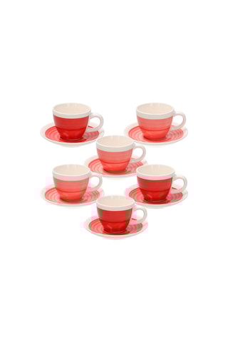 Aardewerk Koffieservies - 6 Personen