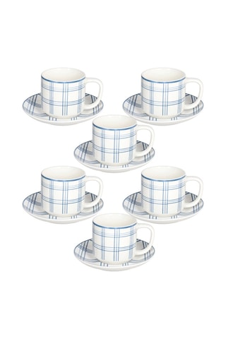 Porseleinen Koffieservies - 6 Personen