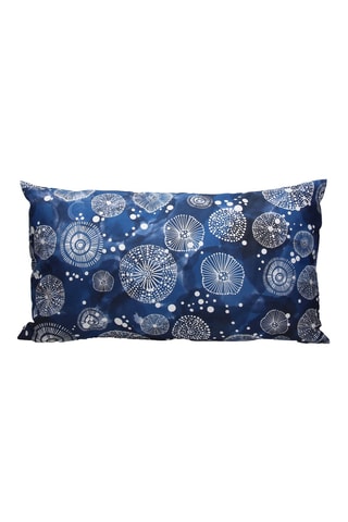 Sierkussen - Marineblauw en Wit - 35 x 60 cm