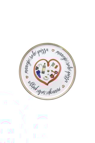 Plat Porseleinen Pizzabord - 32,5 cm