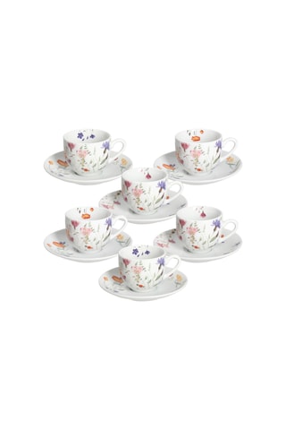 Porseleinen Koffieservies - 6 Personen