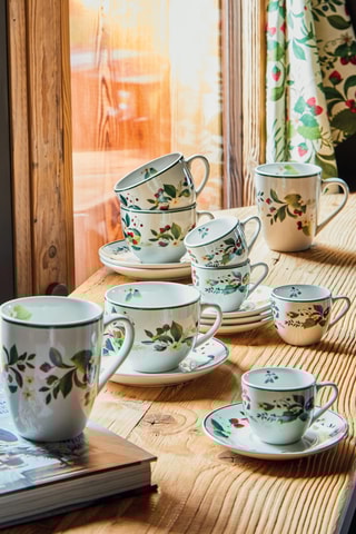 Porseleinen Koffieservies - 6 Personen