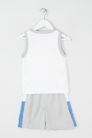 Ensemble 3 pièces - Blanc, gris et bleu