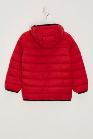 Doudoune matelassée à capuche - Rouge