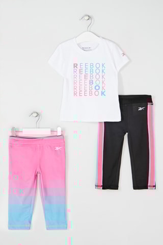 Ensemble 3 pièces - Noir, blanc et rose