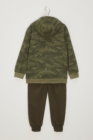 Veste de survêtement à capuche et jogging - Kaki