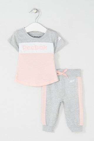 T-shirt et jogging - Gris clair et rose