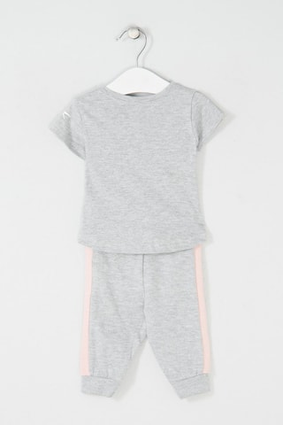 T-shirt et jogging - Gris clair et rose