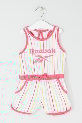 Combishort - Rose et blanc