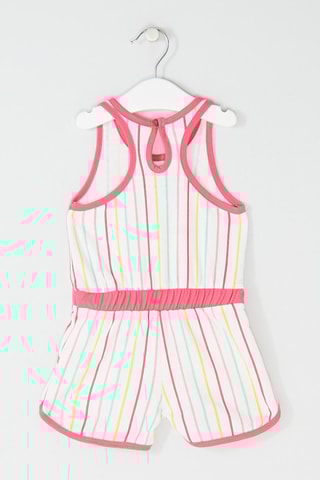 Combishort - Rose et blanc