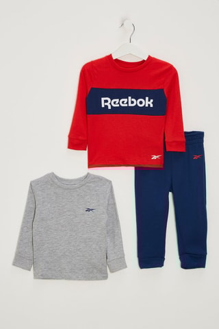 Ensemble 3 pièces - Gris , rouge et bleu marine