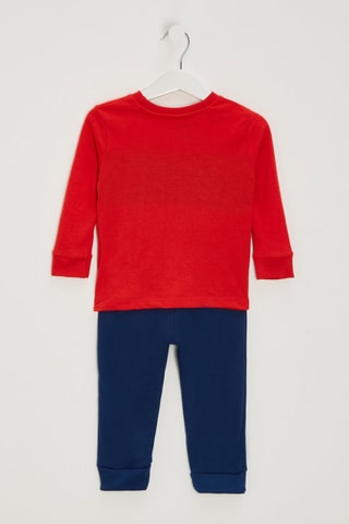 Ensemble 3 pièces - Gris , rouge et bleu marine