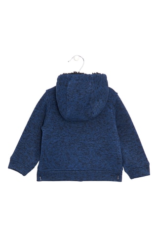 Veste à capuche - Bleu chiné
