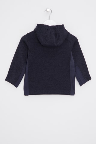 Veste à capuche - Bleu marine chiné