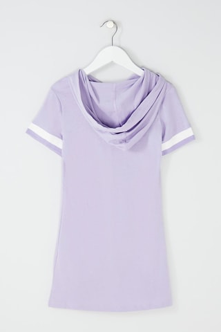 Robe sweat à capuche - Violet
