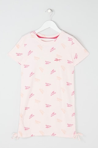Robe t-shirt - Rose pâle et fuchsia