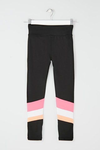 2 leggings - Noir et rose