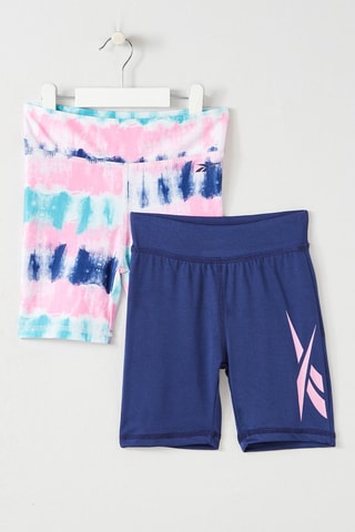 2 shorts - Bleu et rose