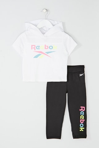 T-shirt sans manches et legging - Blanc et noir