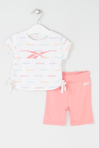 T-shirt et short - Blanc et rose