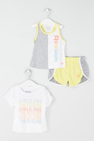 Ensemble 3 pièces - Jaune, gris et blanc