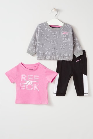 Ensemble 3 pièces - Gris, rose et noir