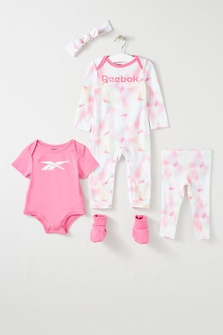 Ensemble 5 pièces - Rose et blanc