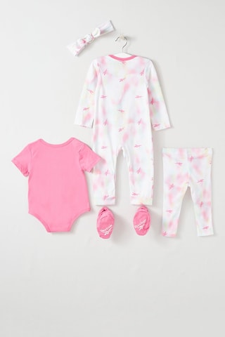 Ensemble 5 pièces - Rose et blanc