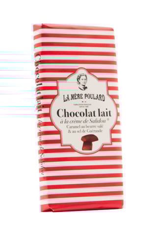 6 x Tablette de chocolat de la Mère Poulard - Chocolat au lait à la crème de salidou - 100 g