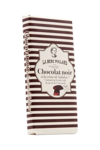 6 x Tablette de chocolat de la Mère Poulard - Chocolat noir à la crème de salidou - 100 g