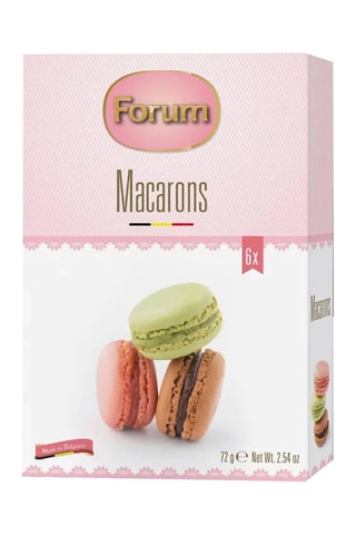 3 x 	Macarons assortis fraise, chocolat et pistache - 72 g