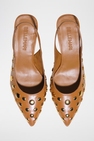 Leren Pumps - Camel