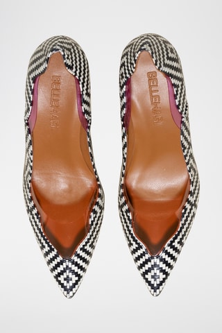 Escarpins en cuir - Noir et blanc