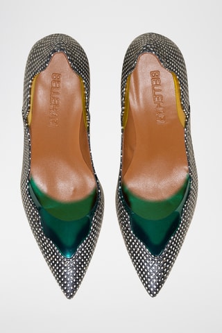 Escarpins en cuir - Noir et blanc