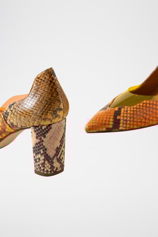Escarpins en cuir - Orange