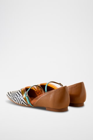 Leren Mary Janes - Zwart en wit