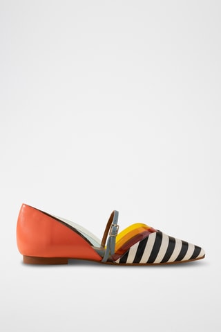 Leren Mary Janes - Zwart en wit