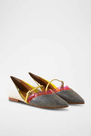 Leren Mary Janes - Zwart en wit
